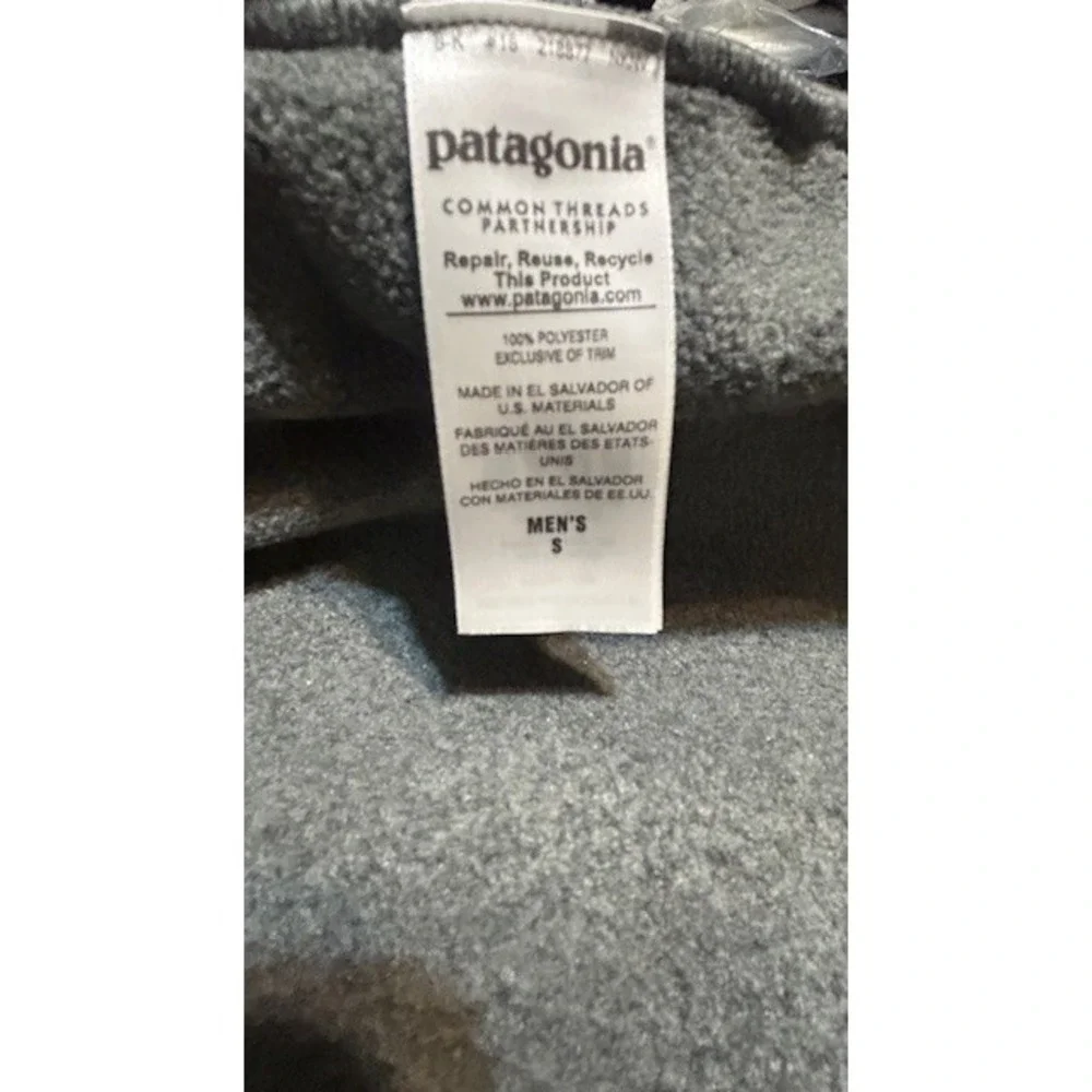 Patagonia Snap T Vest Women Synchilla Grey Fleece Full Zip Forge Athletic Boho S - Picture 10 of 12